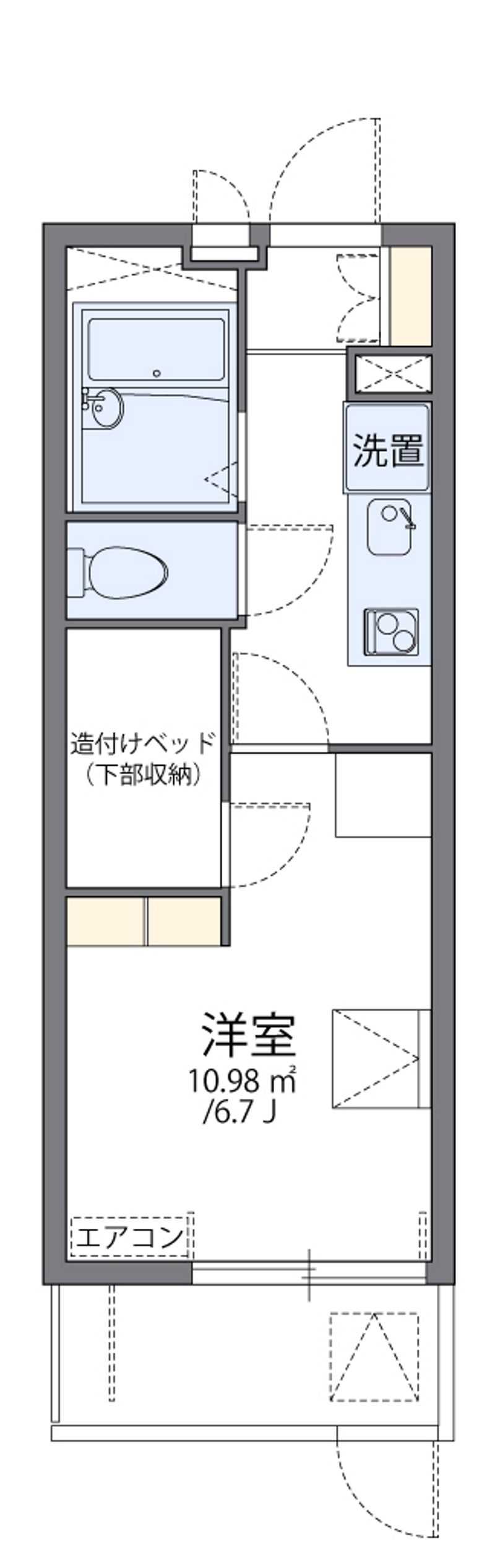 レオパレスダイチＢ 間取図