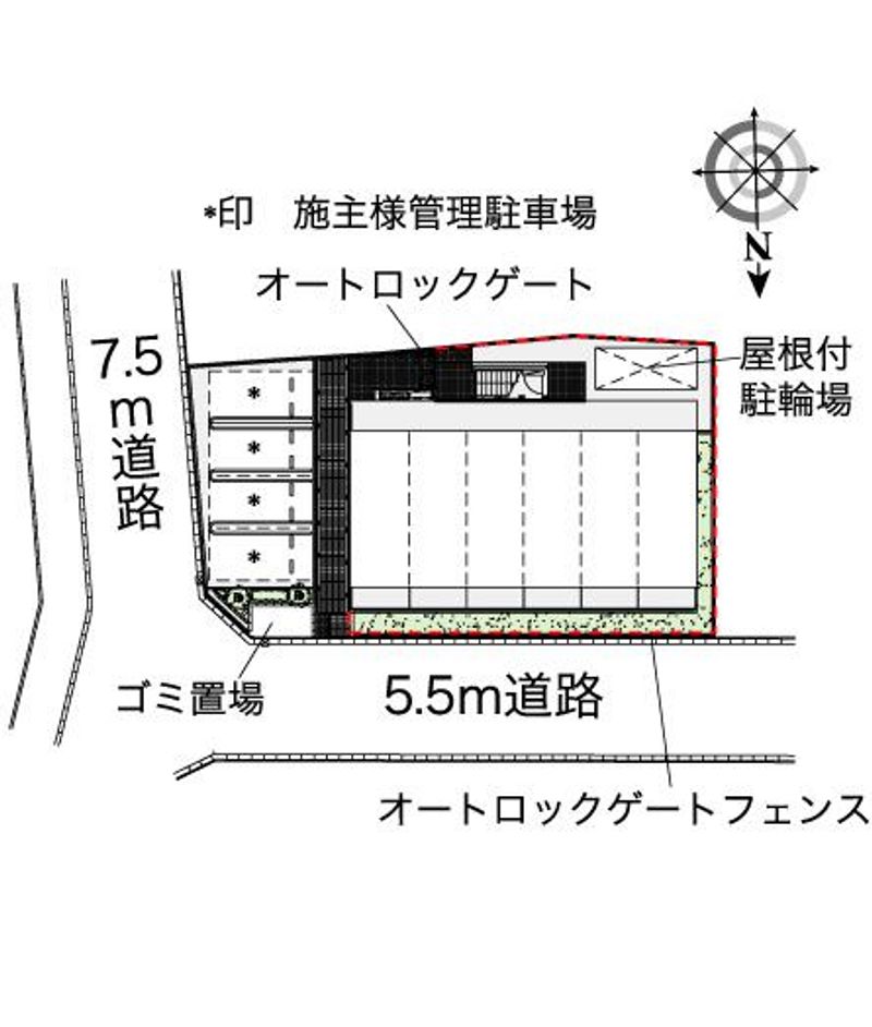 レオパレスフェリーチェ 配置図