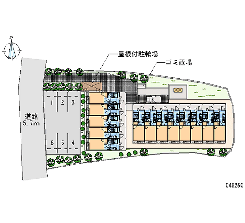 レオパレスドムス花園 月極駐車場