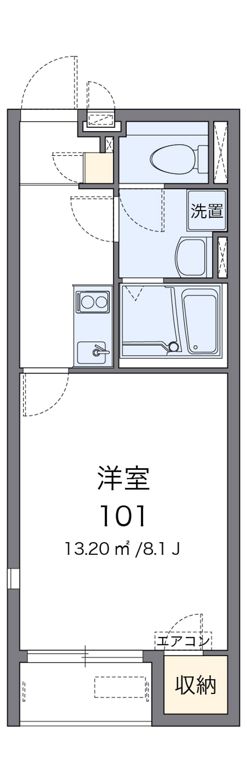 レオネクストＬ栄谷 間取図