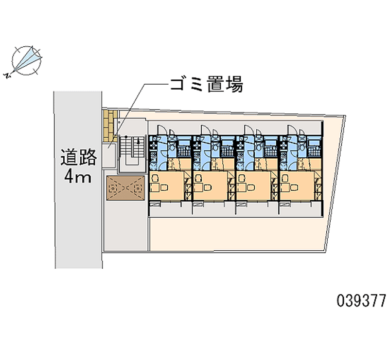 レオパレス南花園Ｊ１ 区画図