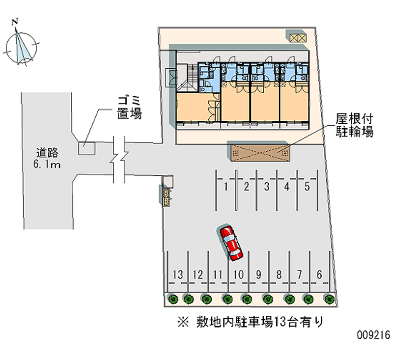 レオパレスゆう 月極駐車場