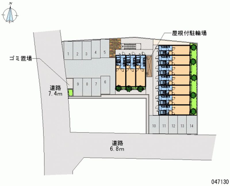 レオパレス富田林西 月極駐車場