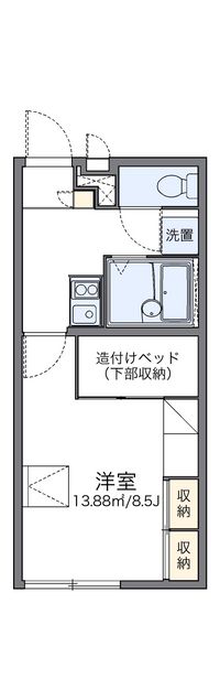 レオパレスとよおか 間取り図