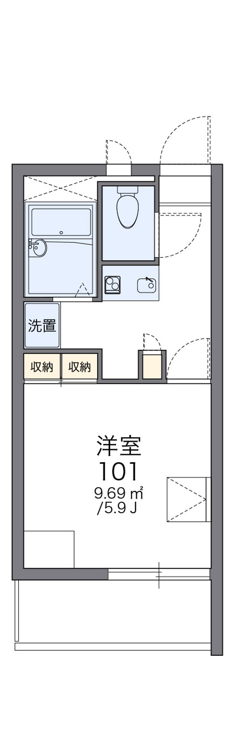 レオパレス４３８ 間取図