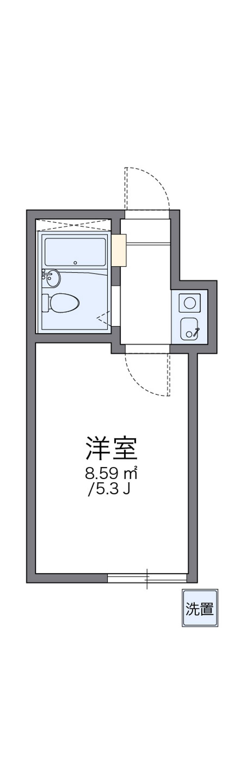 レオパレス代々木上原 間取図