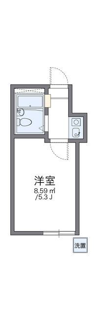 レオパレス代々木上原 間取図