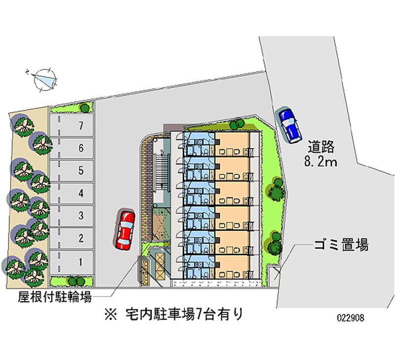 レオパレススカイライン 月極駐車場