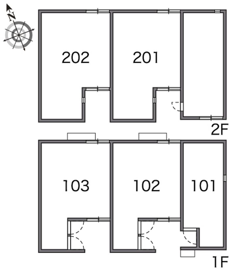 レオネクストサクラコーポ 間取配置図