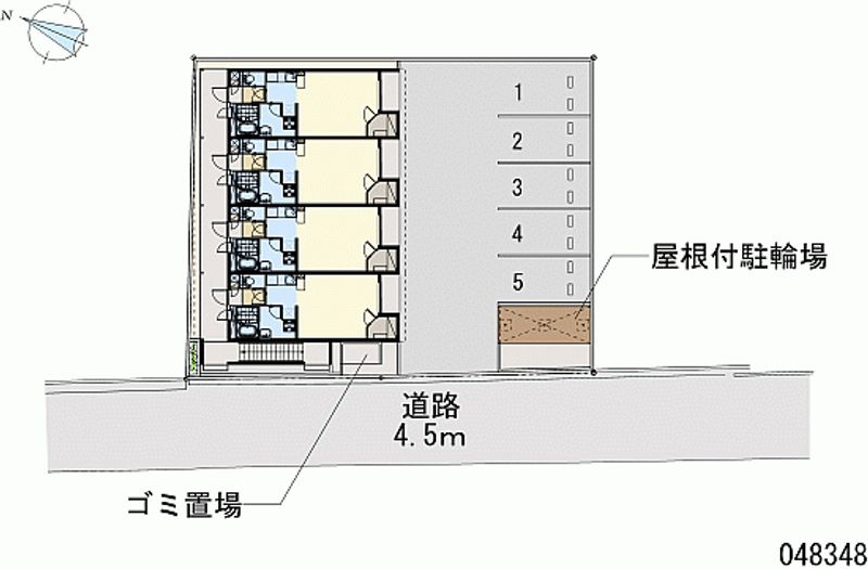 レオネクストリバーサイド柏原 月極駐車場