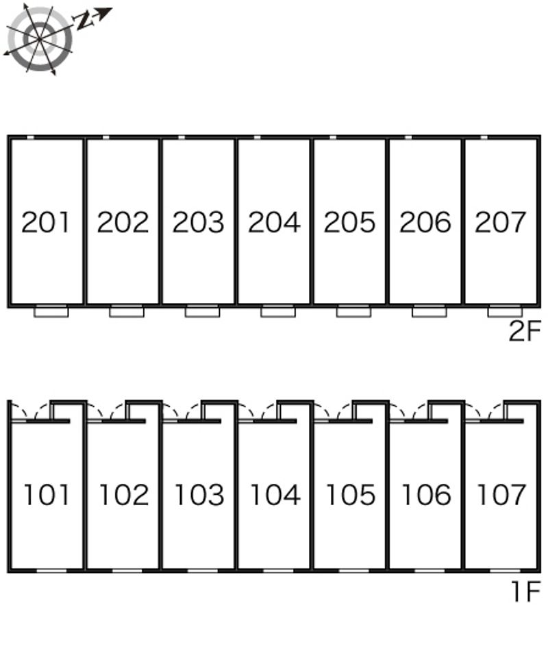 レオネクストブルースカイ 間取配置図