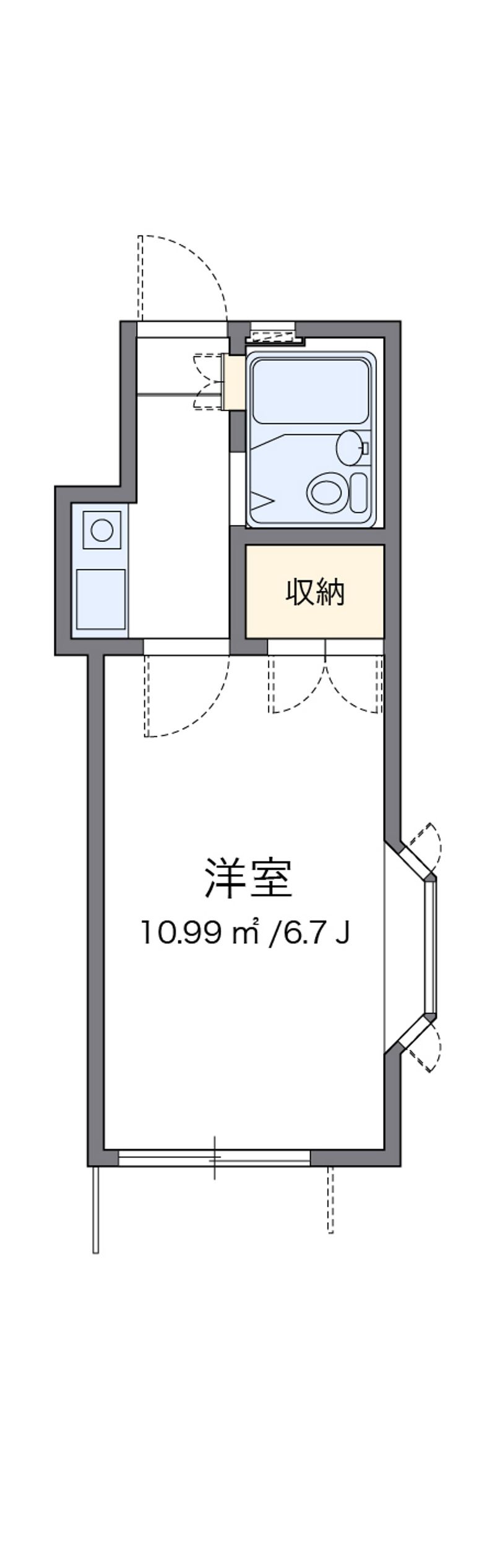 レオパレス武庫川第２ 間取図