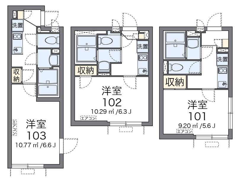 クレイノネオ南篠崎町 間取図