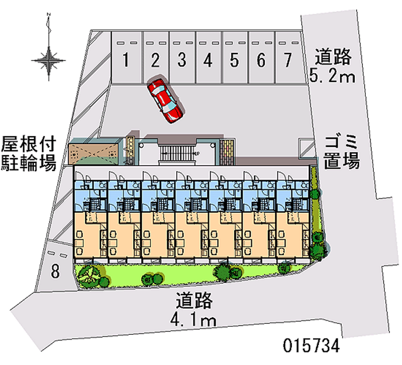 レオパレスノースセブン 月極駐車場