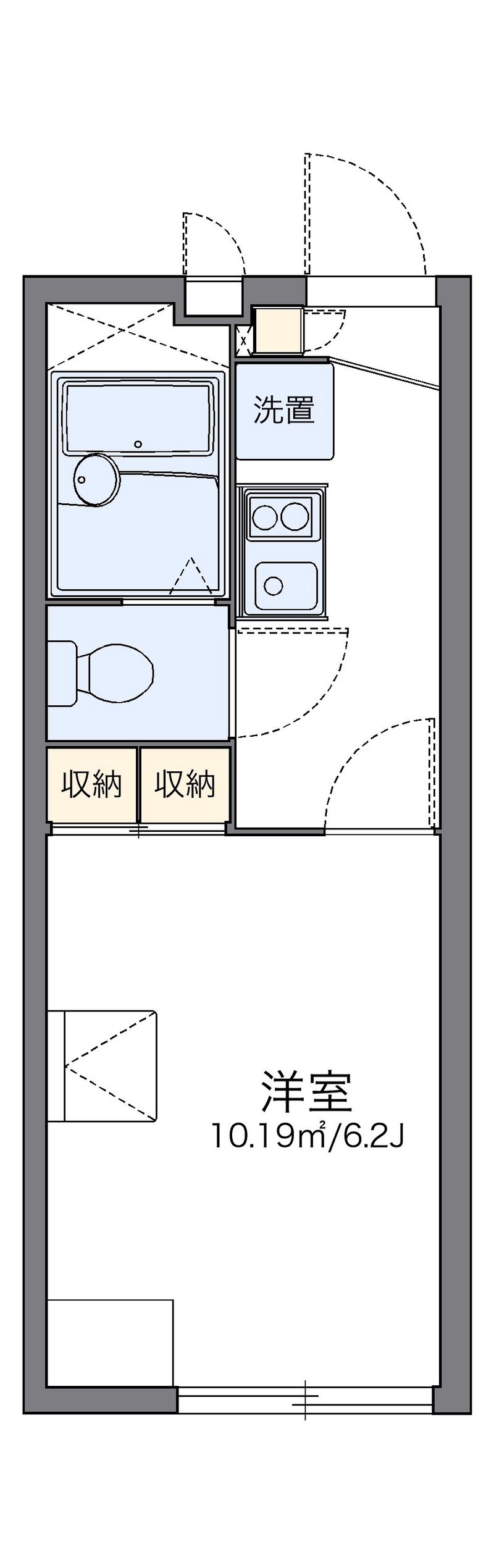 レオパレス旭鶴 間取図