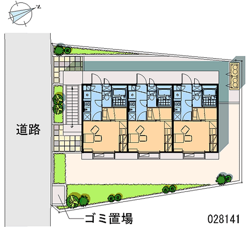 レオパレスｃｈｅｚ　ｔｏｉ 区画図