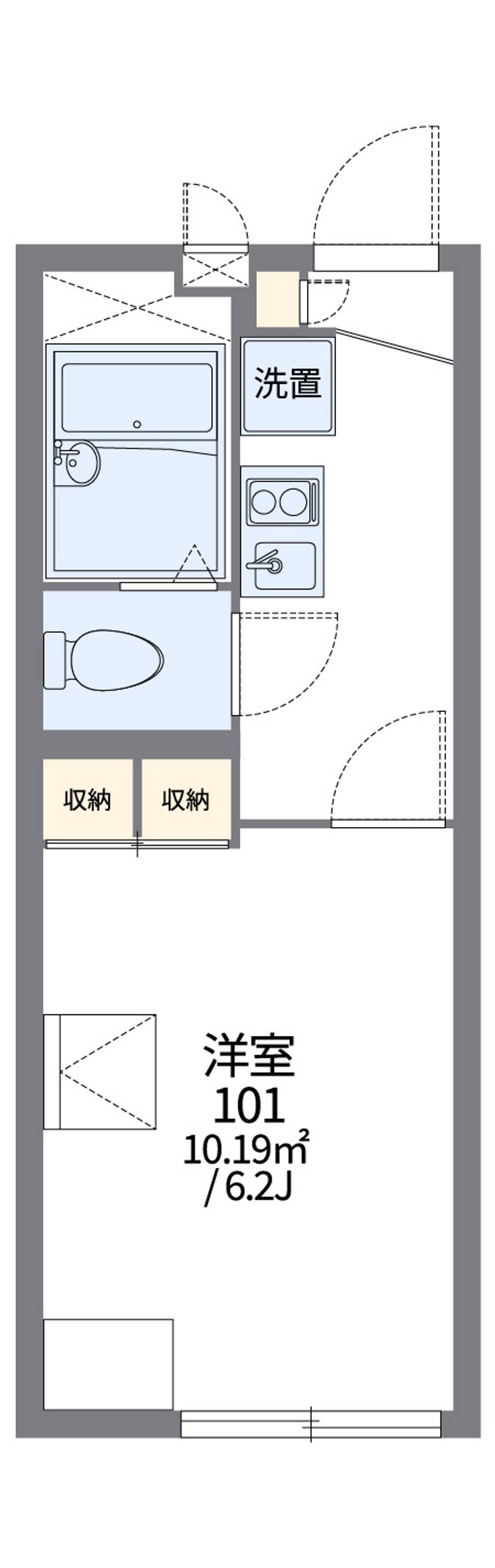 レオパレスグランドゥール蘇我 間取図