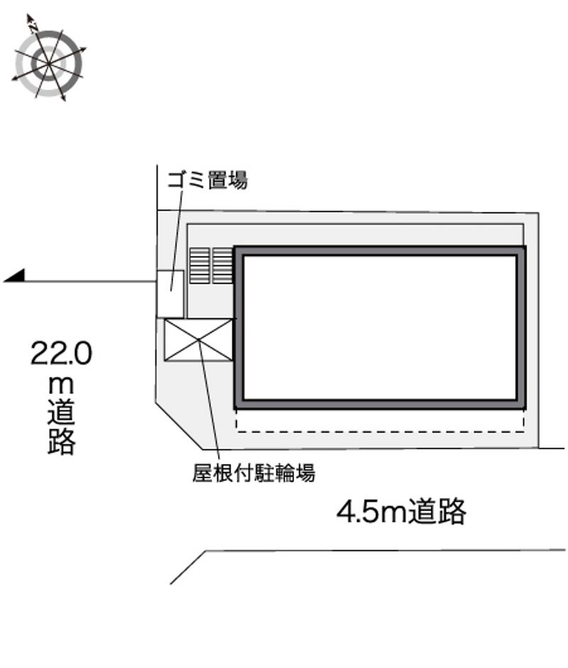 レオパレスフリージア若宮 配置図