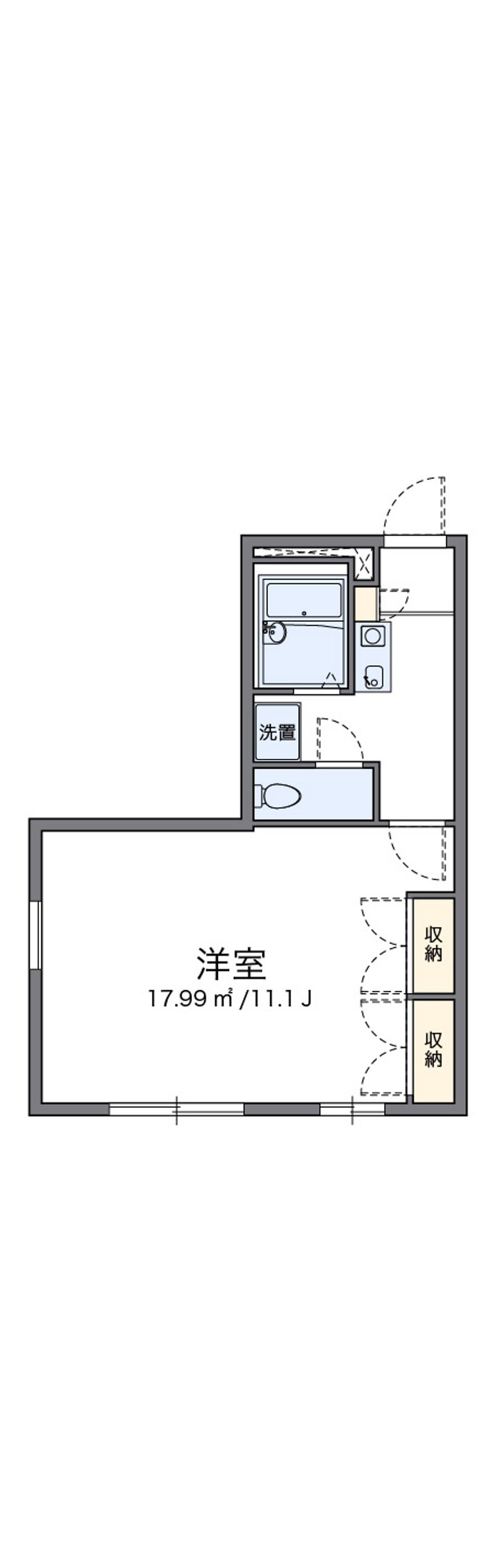 レオパレスＬｉｇｈｔｌｉｆｅⅠ 間取図