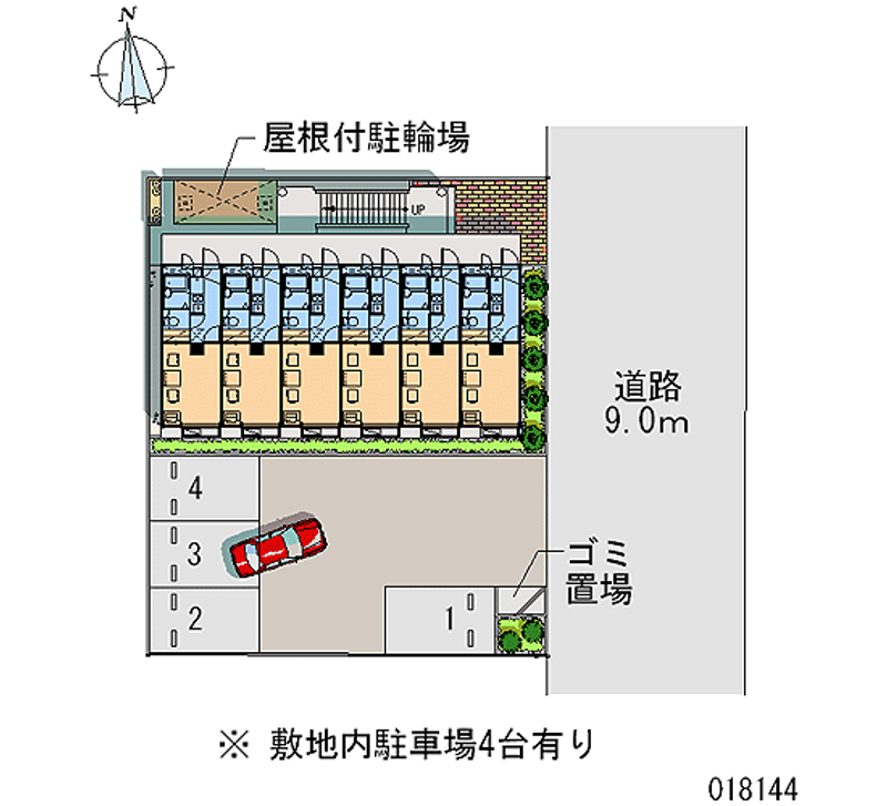 レオパレスエスト 月極駐車場