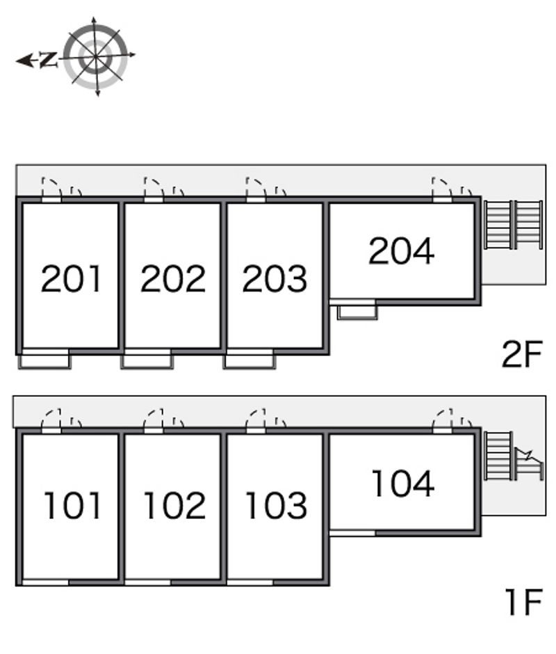 レオパレスヒルサイド 間取配置図