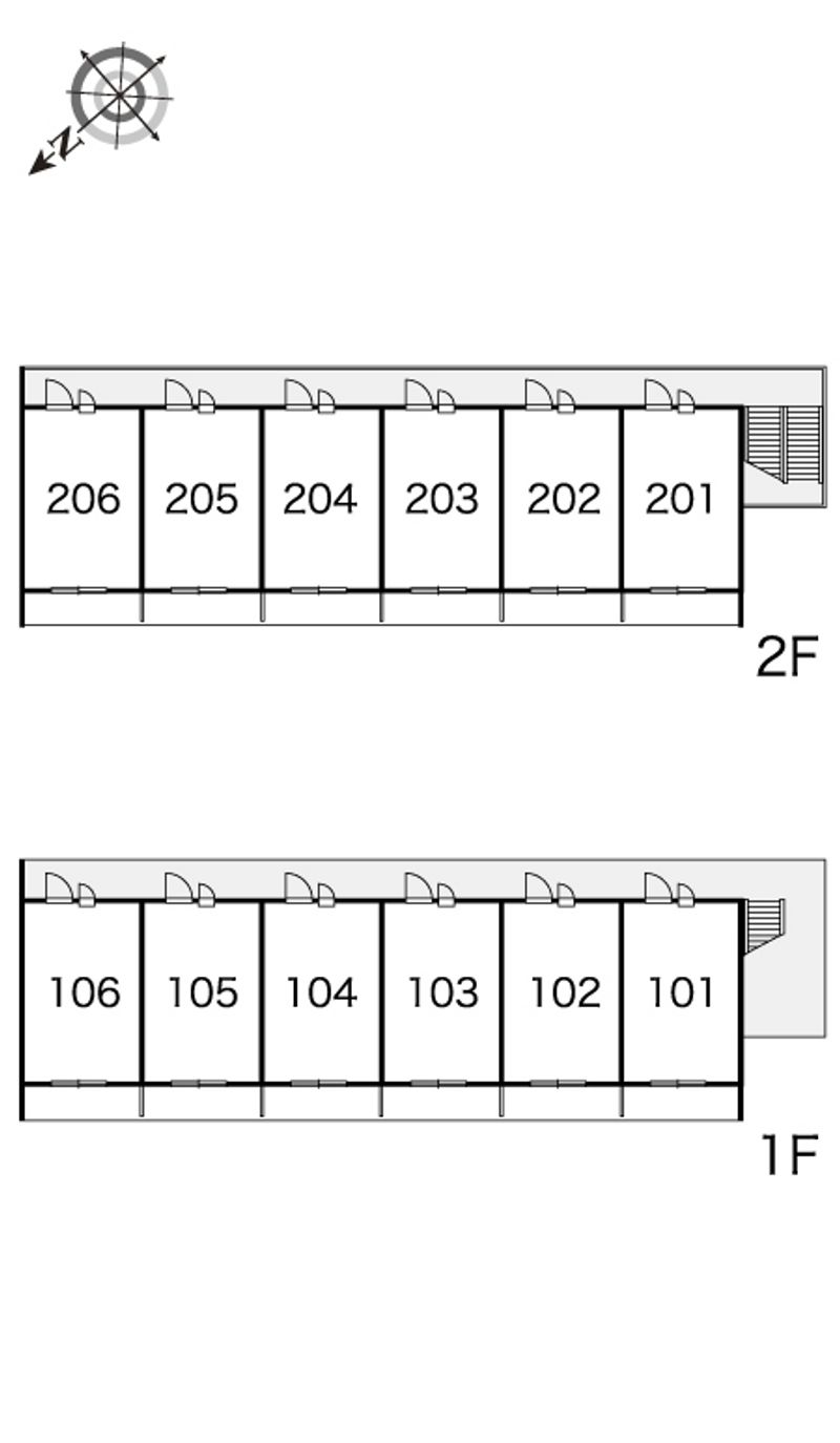 レオパレス皐月 間取配置図
