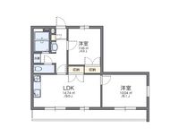 レオパレスリバーコート 間取り図