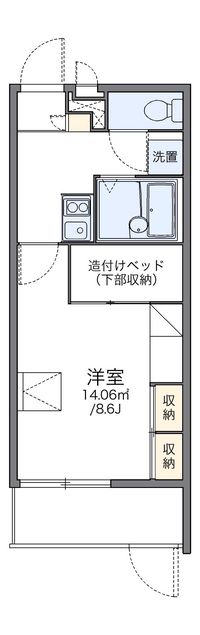 レオパレス福丸Ⅱ 間取り図