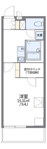 レオパレスグリーンヒルズ花園 間取り図