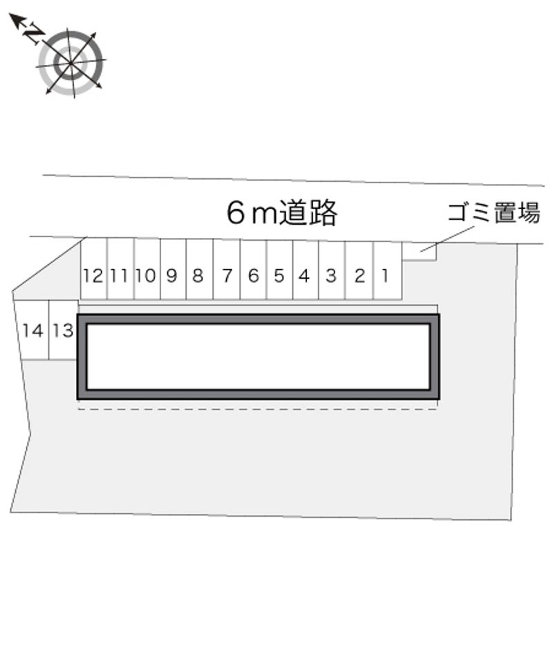 レオパレスサンライズ７ 駐車場