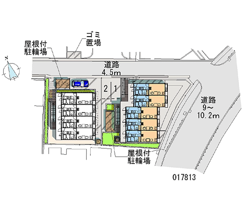 レオパレスマヤコート 区画図