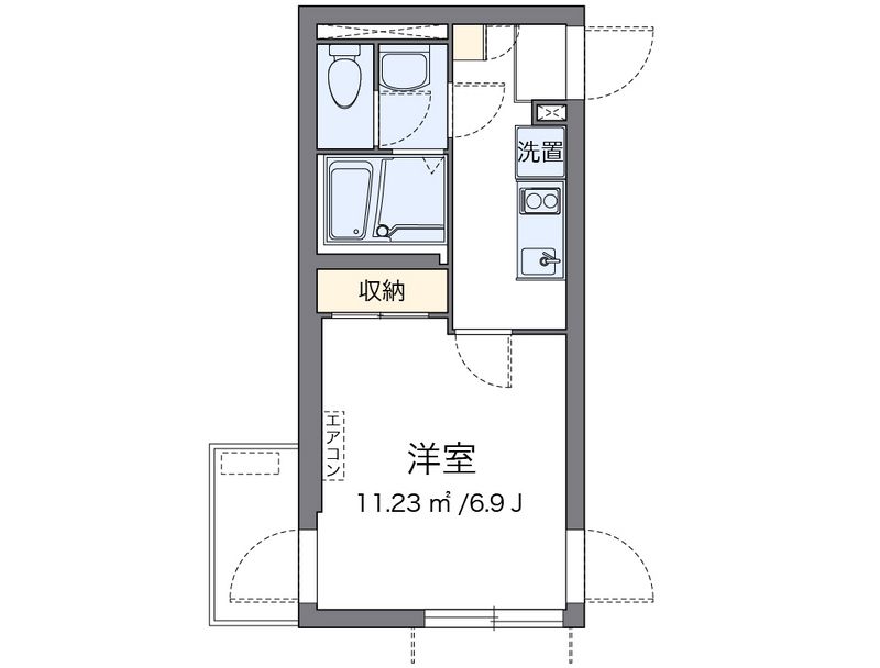 クレイノ南大塚 間取図