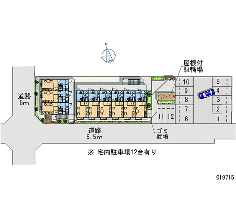 レオパレス尾関 月極駐車場