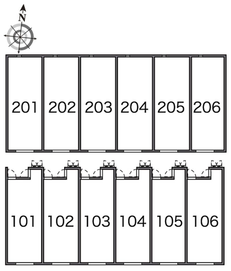 レオネクスト城北 間取り配置図