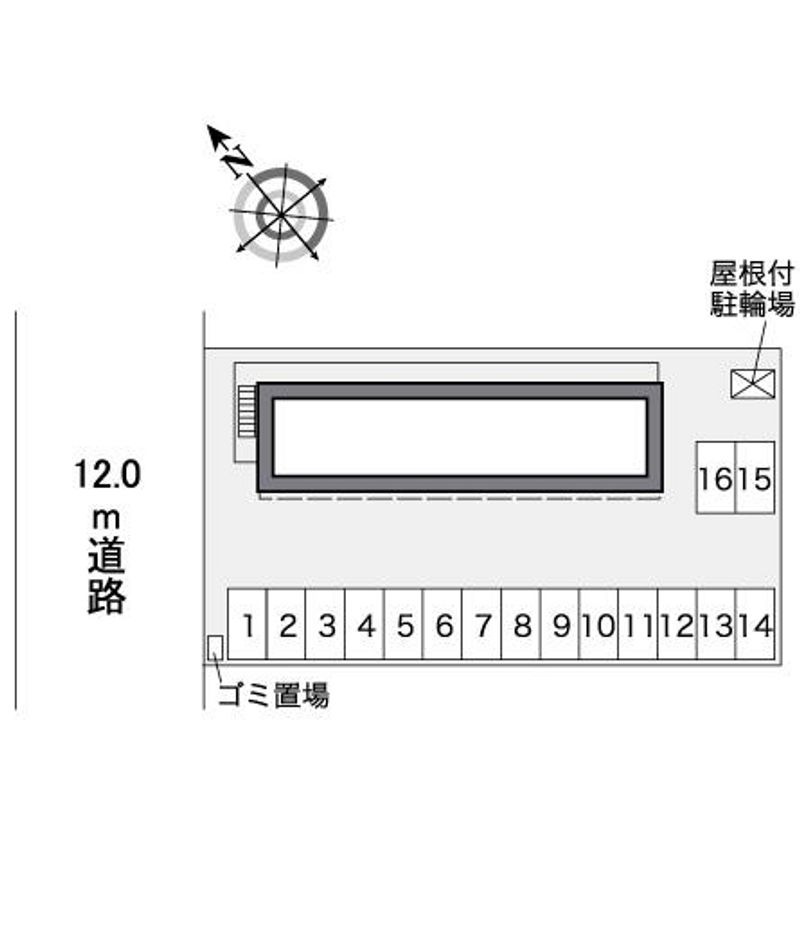 レオパレス大地 配置図
