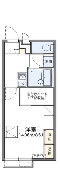 レオパレス紀水 間取り図