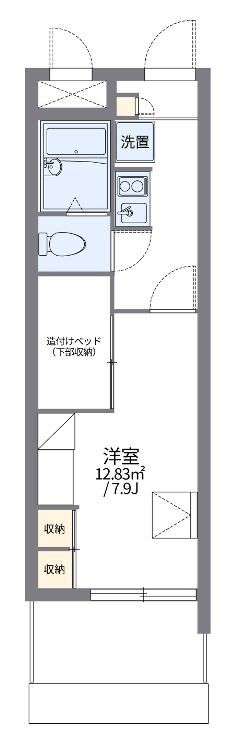 レオパレス国泰寺 間取図