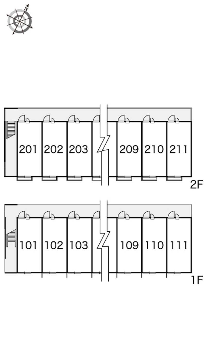 レオパレスＴ＆Ｔ　Ⅰ 間取り配置図
