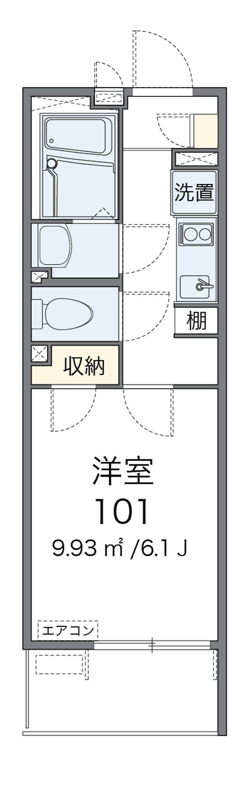 レオネクストアドバンス殿町Ⅱ 間取図