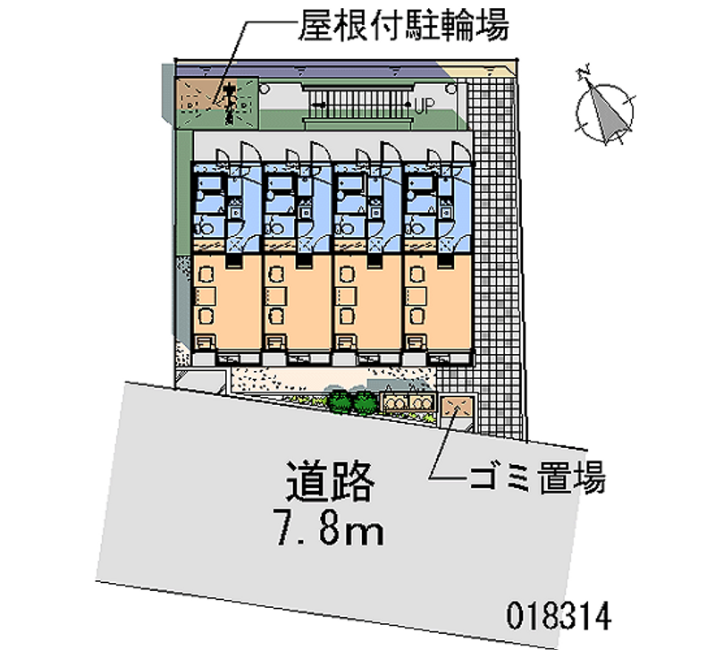レオパレス壱番館 区画図