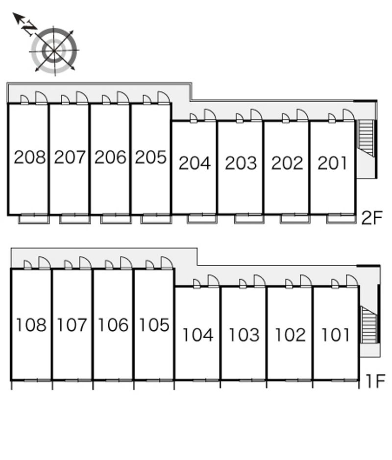 レオパレスラ・ボールしいのき 間取り配置図