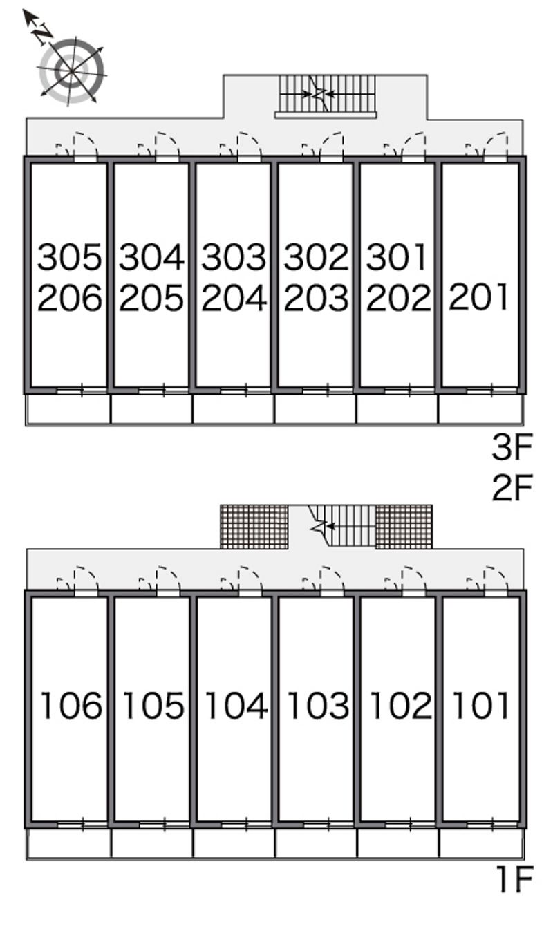 レオパレスブロッサム 間取配置図