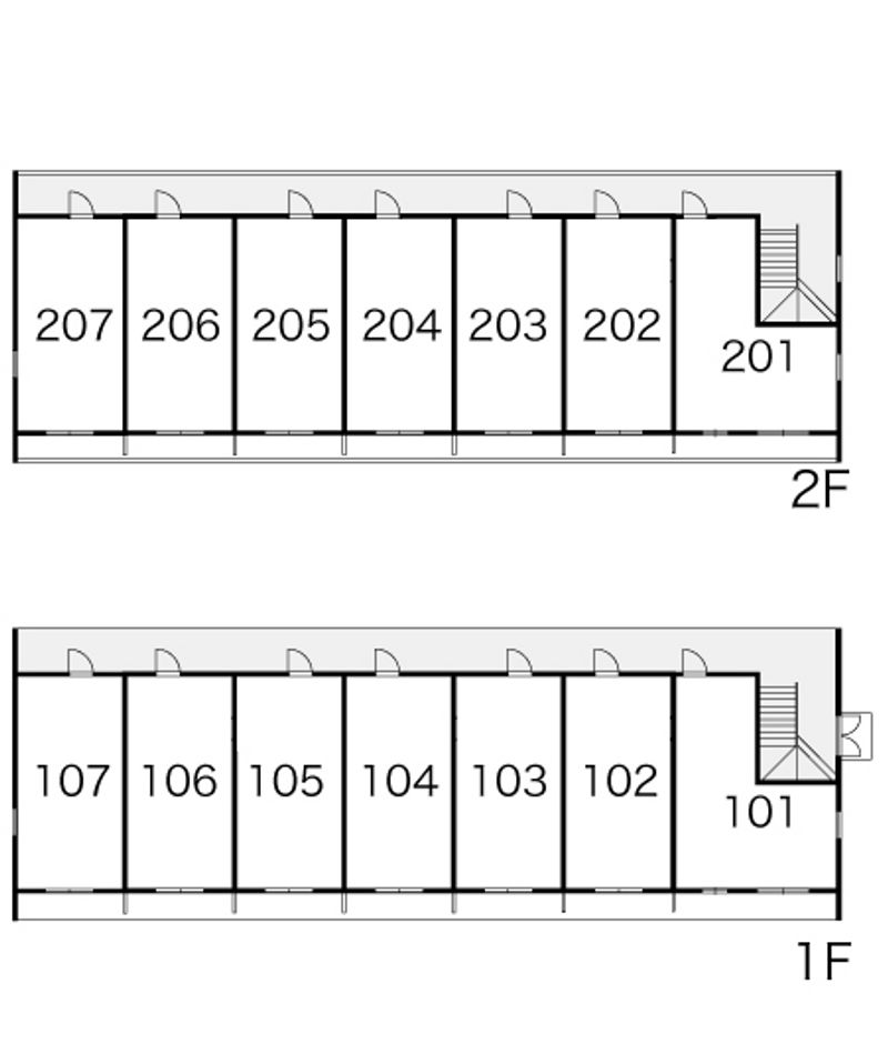 レオパレス小鳥 間取配置図