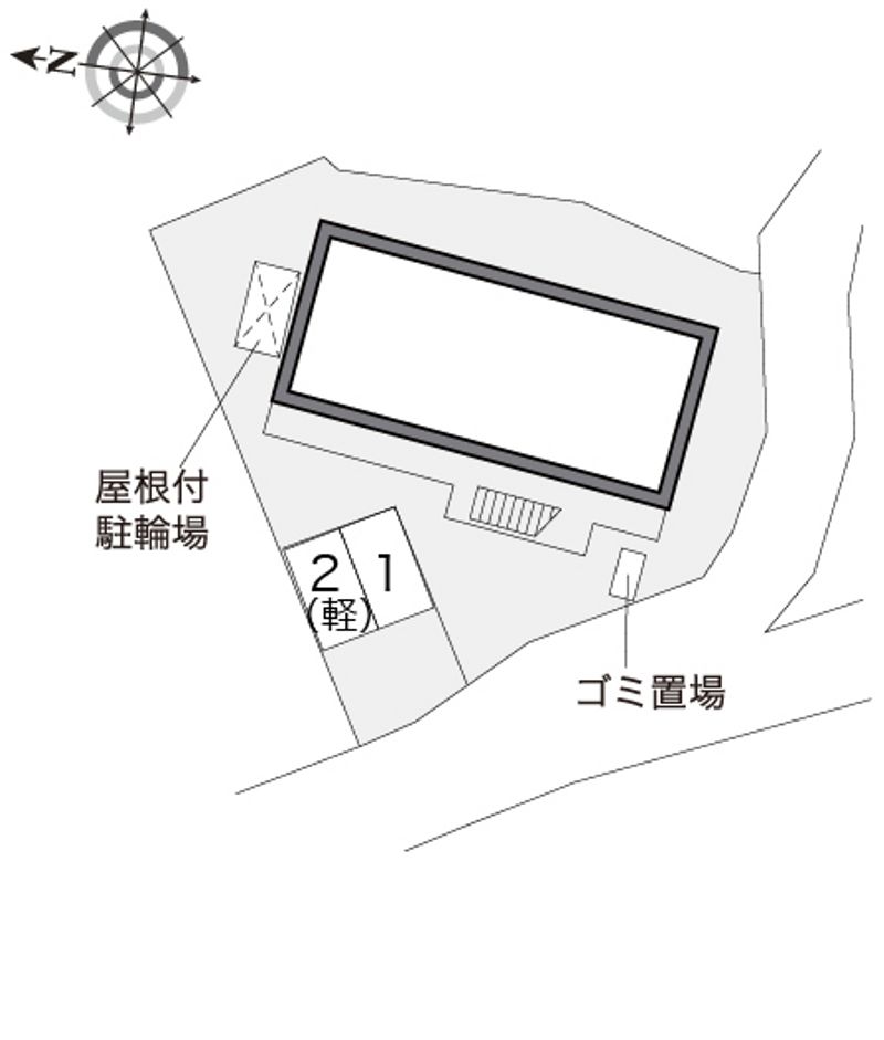 レオパレス極楽寺 配置図