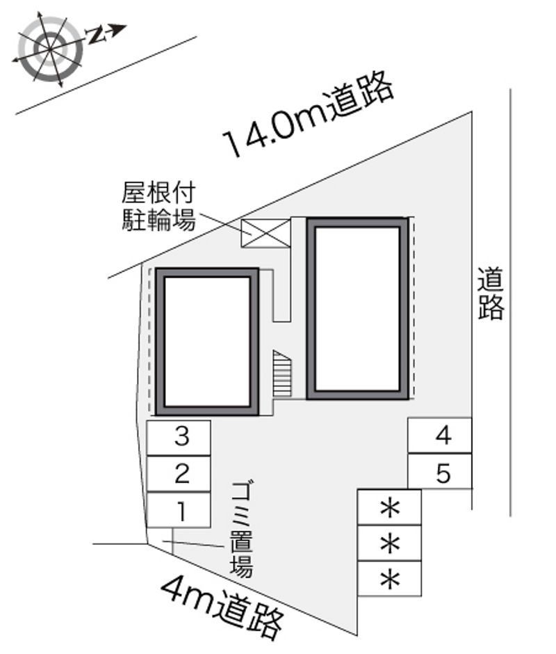 レオパレスアユウ 配置図