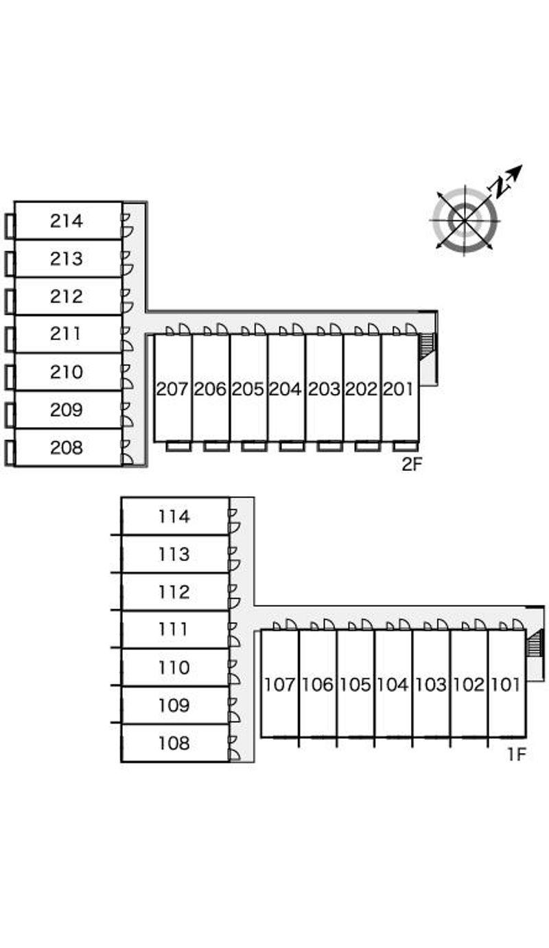 レオパレス瀬木 間取り配置図