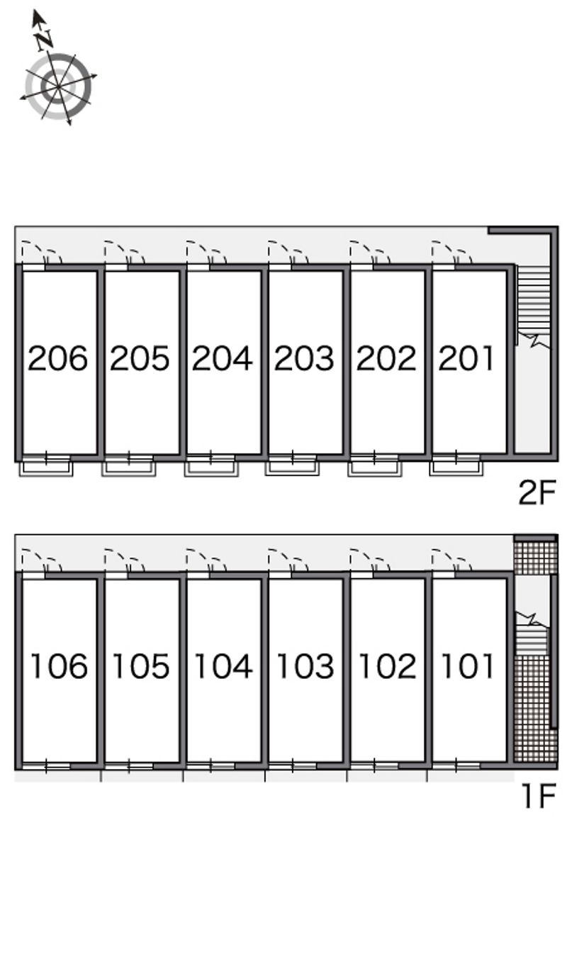 レオパレスエフ　ニイジマ６ 間取配置図