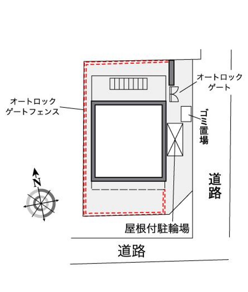 レオパレス高円寺南 配置図