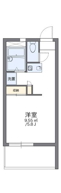 レオパレスＭ−４７ 間取図