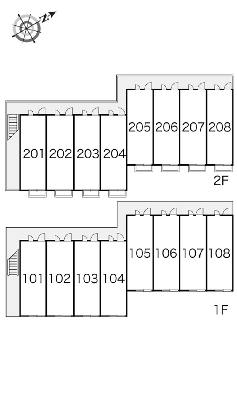 レオパレスアキ 間取り配置図